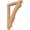 Ekena Millwork Balboa Arts & Crafts Smooth Bracket, Western Red Cedar, 3 1/2"W x 32"D x 44"H BKT04X32X44BOA03SWR - alternate 1